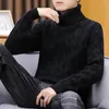 Men's Sweaters High Collar Men Sweater Turtleneck Winter Collection Thickened Twist Knitting For Teenagers Autumn