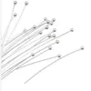 1000pcs lot Silver Plated Ball Head Pins For Jewelry Making 18 20 24 26 30 40 50mm267v