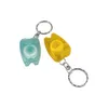 Dental Floss 50st Portable Keychain Teeth Cleaning Oral Care Tooth Form Key Ring 231204