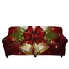 Chair Covers Stretch Sofa Slipcover Polyester Christmas Theme Jingle Bell Print Soft Couch Sofa Cover Modern Home Decor Non Slip Women Gifts 231204