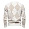 Męskie swetry jesienne zima Wysokiej jakości trend imitacja Sweter norki miękki i wygodny, ciepłe dzianinowe, swobodne topy