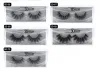 11 styles vente 100% réel vison 3D sibérien bande complète faux cils longs cils individuels Extension de cils de vison 12 ensembles