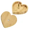 Cendriers matériaux en bois forme de coeur accessoires pour fumer cendrier style unique containers253O