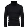 Men's Sweaters Vetements de marque automne hiver hommes pull homme col roule solide document pull decontracte hommes Slim Fit marque avec tout pulls S-2XL 231205