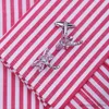 روابط الكفة مجوهرات قميص كوفلينك للسيدات العلامة التجارية الوردي كريستال اليعسوب الكفة الرابط الزر الفاخر جودة الضيوف R231205