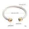 Bangle Jóias 2023 Moda Luxo Pulseira de Aço Inoxidável Entrelaçamento Cool India Jóias para Mulheres Casamento Único Chain Link 231205