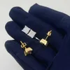 Niestandardowy biżuteria Hiphop Pass Tester Diamond 925 Srebrny VVS Classic Gold Studed Stud Moissanite Kolczyki