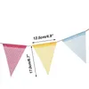 Autres fournitures de fête d'événement 4m coloré jute lin fanion drapeaux bannière anniversaire mariage décorations de fête de noël banderoles suspendues pour la décoration intérieure 231205