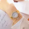 Montres pour femmes or dames montres-bracelets Robe Montre femmes cristal diamant montres en acier inoxydable argent horloge femmes Montre Femme 231204