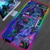 Mouse Pads Wrist Rests Asus Speed ​​Gaming Mousepad RGB Rog Pad Gamer XL Stor tangentbord Desk Mat Computer PC 100x50 LED Spela Runtable Carpet 231204