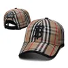 B Hat Baseball Cap Street British British Hat Striped Brown kaki classique masque femme Fashion Universel Trendy Hat Sport Hat Fyi3
