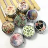 3 Cell Metal Pill Boxes Round Medicine Organizer Container Case Spliters Pill Box Portable Makeup Storage Metal Small Wax Jar Dab Dry BJ
