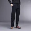 Trajes para Hombres Otoño E Invierno Terciopelo Engrosamiento Pana Negocios Casual Hombres Pantalones De Vestir Moda Cómodo Temperamento Versátil