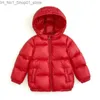 Donsjas Winter Kinderjas Eendendons Kapmantel voor meisjes Waterdicht Dikker Warme pufferkleding Jongens Winddichte bovenkleding Snowsuit Q231205