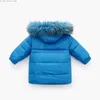 Abrigo de plumón OLEKID 2023 Chaqueta de invierno para niña con capucha Piel de mapache real Abrigo de invierno para niña 3-10 años Niños Ropa de abrigo para niños pequeños Parka Q231205