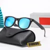 Óculos de sol luxuosos Raa Baa para mulheres e homens designer do mesmo estilo óculos clássico armação de olho com caixa Y5YH
