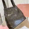 Femmes fourre-tout Designer Shop sacs aisselle épaule sac à main Hobos sac à main sous les bras grande capacité marron chute fissure cuir mode