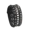 Charme pulseiras 2021 moda multicamadas rock spikes rebite correntes gótico punk largo manguito pulseira de couro pulseira para mulheres homens jewe253a