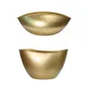 Ootdty Gold Metal Flower Pot Planter Vase Plant Panting حاوية زخرفة المنزل الداخلية في الهواء الطلق 210712299T