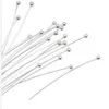 1000pcs lot Silver Plated Ball Head Pins For Jewelry Making 18 20 24 26 30 40 50mm254M