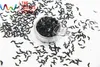 Acrylic Powders Liquids Black Color Bat shape Size 8mm Glitter spangles for Nail Art and DIY supplies Holiday decorations 231216