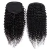 Synthetic Wigs Deep Wave Wrap Around tail Human Hair Brazilian Tail Remy Hair Clip In tail s For Women 150g 231204