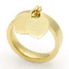 Designer ring heart rings for Women love band womens design woman man couple Diamond Original Anniversary Gift Titanium Stainless 225G