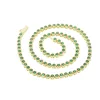Роскошные модные цепочки Iced Out Jewelry 3 мм с круглым ободом, комплект с геометрическим фианитом, теннисная цепочка, колье, ожерелье, серебро, золото, зеленый для женщин