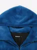 Pelliccia da donna Pelliccia sintetica Nerazzurri Inverno Lungo oversize Spessore Caldo Blu Bianco Nero Cappotto in pelliccia sintetica Donna con cappuccio Zip Up Sciolto Giacca soffice di lusso 231204