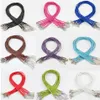 En Stock, lot de 50 pièces de fermoir à homard de 3MM 18, tricot de couleur mixte, collier en corde tressée en cuir pour la fabrication de bijoux à faire soi-même, résultats 274F