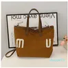 lady canvas tote large handbags designer totes women shop cross body purse miui Fashion suede brown beach Tote