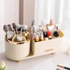 Storage Boxes Rotating Cosmetic Box Makeup Organizer With Drawers Dust-proof For Lipsticks Eyeshadow Skincare Facial