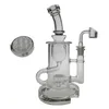 Accessories Saml Klein Bong Hookahs Sol Dab Rig Glass Recycler Smoking Flower Water Pipe Seed Of Life Joint Size 14.4Mm Thick Base Dro Dhl9W