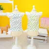 Dog Apparel Pet Summer Dress Beautiful Lace Hem Soft Texture Dogs Tulip Flower Pattern Sleeveless Daily Wear