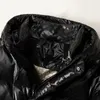 Veste en duvet d'oie blanche pour femme, manteau à capuche, à la mode, noir et or, 2023g, automne/hiver 440