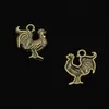 68 pz Charms in lega di zinco bronzo antico placcato gallo gallo Charms per creazione di gioielli pendenti fatti a mano fai da te 22 18mm247h