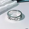 Череп Street из титановой стали, модное кольцо для вечеринки, свадьбы, мужчины и женщины, ювелирные изделия, кольца в стиле панк, Gift252T