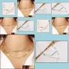 Pendant Necklaces Pendants Vintage Boho Tassel Metal Bar Mtilayer Necklace Alloy Gold Plated Long Charms Chains Drop Delivery Jewelry Dhs17