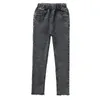 Jeans crianças bebê meninas leggings outono jeans elástico skinny crianças lápis calças para 4 5 6 7 8 9 10 11 12 13 anos calças jeans 231204