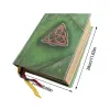 Decorative Objects Figurines Charmed Book Of Shadows Green Journal Cover Bound Blank And Lined 350 Pages Spell Record Spellbook Vintage Magic Gift 230614