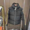 Jacken Herren Daunenparkas Schwarz Pufferjacke Mit Kapuze Lässig Outdoor Winter Warm Verdickter Reißverschluss Khaki Kurze Designermäntel