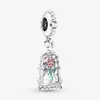 100% 925 Sterling Zilver Enchanted Rose Dangle Charm Fit Originele Europese Charms Armband Mode Vrouwen Bruiloft Verloving Jewelr289A