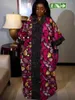 Vêtements ethniques Robes de soirée de mariage pour femmes Lâche Boubou Dubaï Africain Dashiki Imprimer Luxe Cristal Kaftan À Manches Longues Abayas Soirée