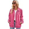 Women's Jackets 2023 Autumn Winter Fashion Long Sleeve Denim Jacket For Women Casual Loose Ladies Jeans Coat S-XL Drop