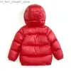 Donsjas Winter Kinderjas Eendendons Kapmantel voor meisjes Waterdicht Dikker Warme pufferkleding Jongens Winddichte bovenkleding Snowsuit Q231205