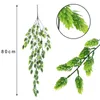 Christmas Decorations 80cm Artificial Hops Flower Vine Garland Plant Fake Hanging Faux Plants for Home Garden Decor 231205