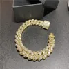 Collier cubain en diamants pour hommes, nouveau design à la mode, bijoux de haute qualité, style hiphop, chaîne 322u