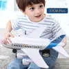 Aircraft Modle Kids Universal Airbus Toys Pull Back Children Plane Dolls Kids Plastic Random Aircraft Model Educational Airliner Puzzle Gifts 231204