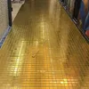 Bakgrundsbilder Acid Alkali Resistant Imitate Gold Foil Glass Mosaic Tile For Royal Temple Pool Badrum Väggskydd Klistermärke tak320e