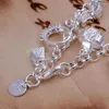 Link bransoletki Walentynkowe prezent urok 925 Srebrny kolor biżuterii moda urocze kobiety lady ślubne uroki
